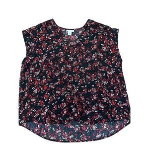 Liz Claiborne Blouse Ditsy Floral Womens Xlarge